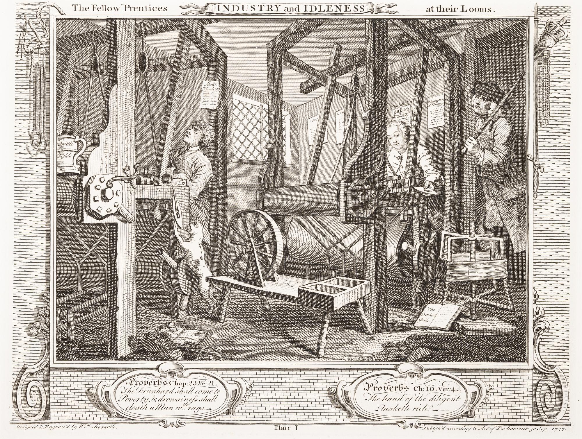 Industry and Idleness (the complete set of 12 prints)