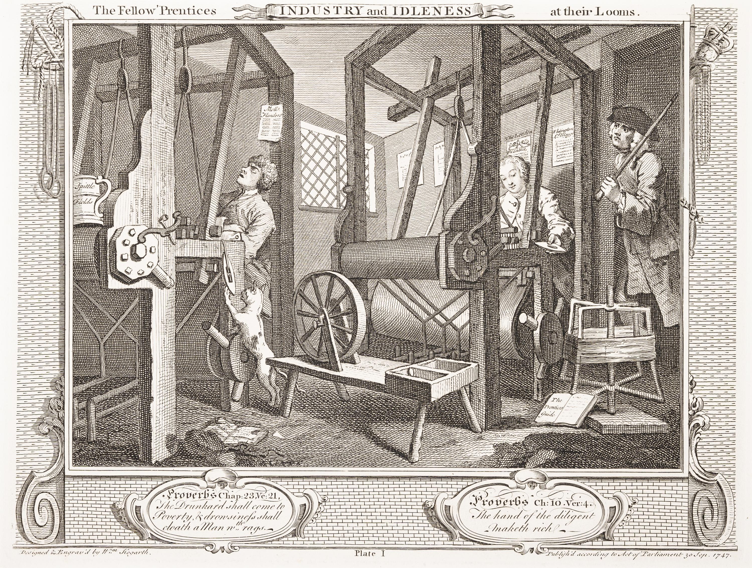 Industry and Idleness (the complete set of 12 prints)