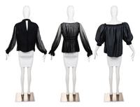 Three Designer Blouses: One Yves Saint Laurent, One Gianfranco Ferré, One Galanos, 1970-2000s