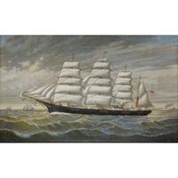 PERCY A. SANBORN (AMERICAN 1849–1929) "SHIP GREAT REPUBLIC"