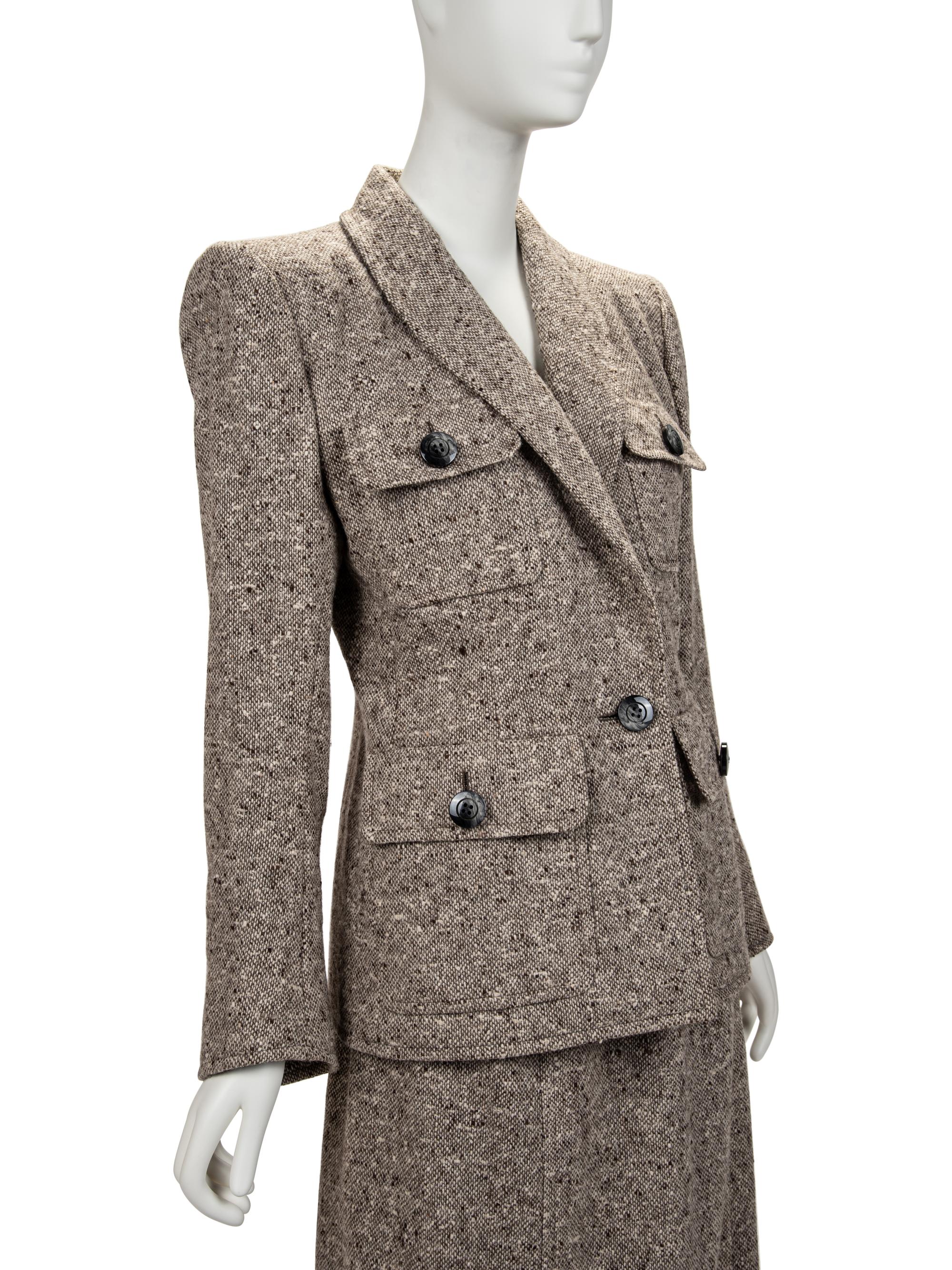 Yves Saint Laurent Haute Couture Skirt Suit, c.1983