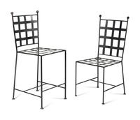 A Set of Contemporary Iron Chairs