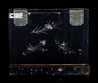 Two Small Chinese Mother-of-Pearl Inlaid Hardwood Chests