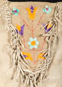 Sioux Quilled Hide Shirt and Leggings