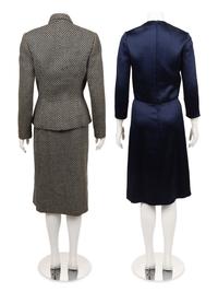 Two Designer Ensembles: One Ben Reig Suit and One Mainbocher Dress, 1950-60s