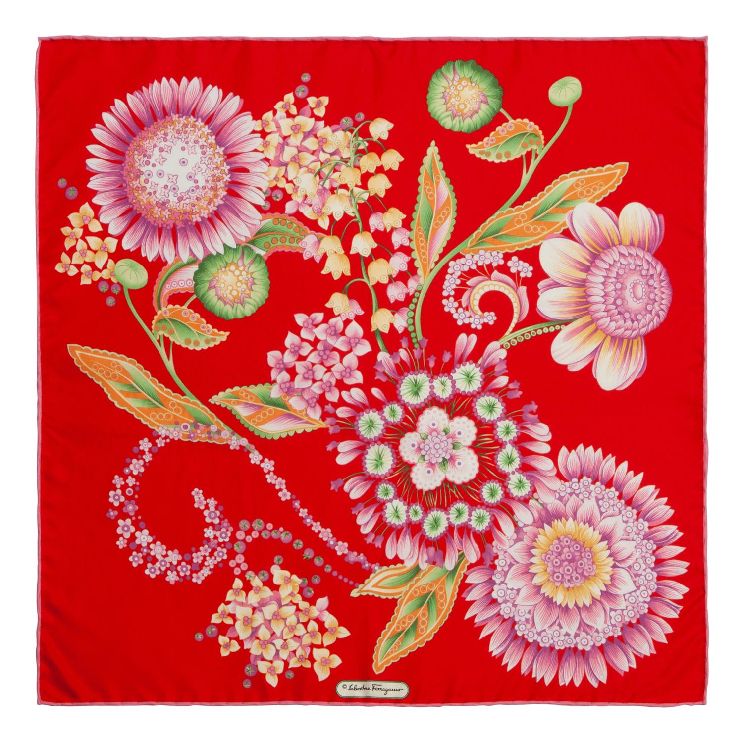 Six Designer Scarves: Givenchy, Gucci, Pucci, Ferragamo