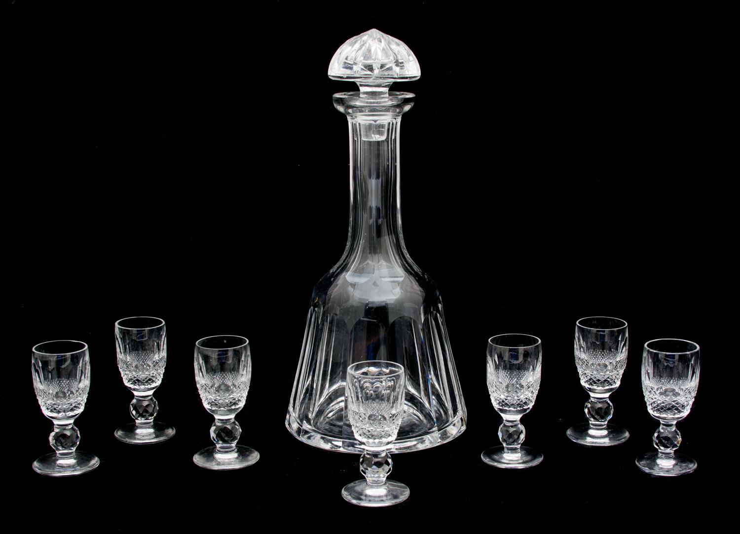A Waterford Cut Glass Decanter Height of decanter 11 1/2 inches.