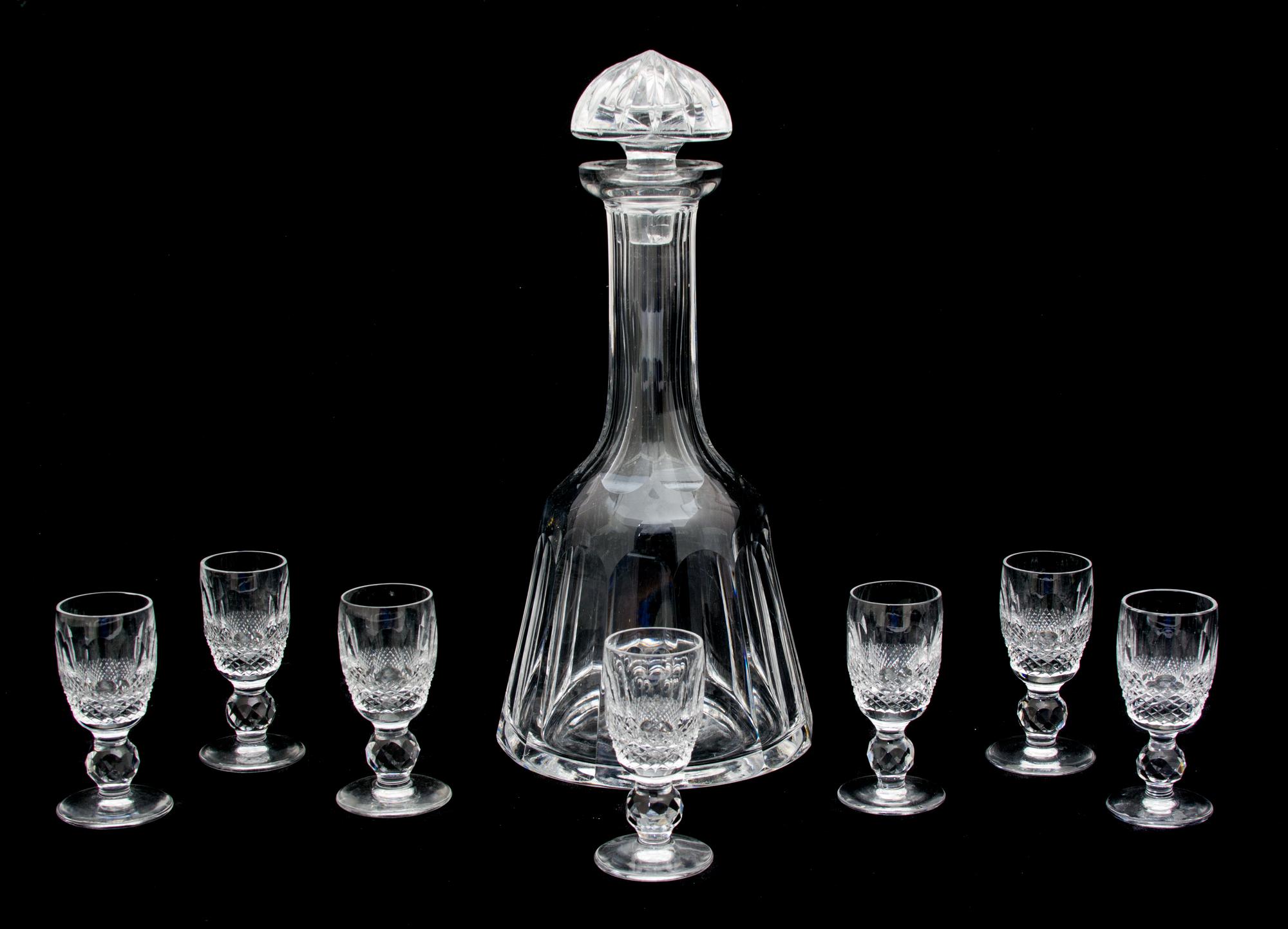 A Waterford Cut Glass Decanter Height of decanter 11 1/2 inches.