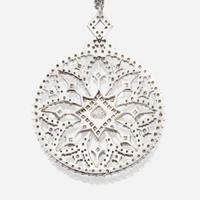 A diamond and white gold pendant, Hearts on Fire