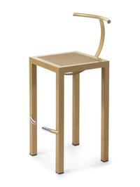 A Mid-Century Painted Metal Stool
