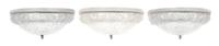A Set of Three French Art Deco Glass Sconces, Genet et Michon Height 8 x width 15 x depth 7 inches. — CIRCA 1920s