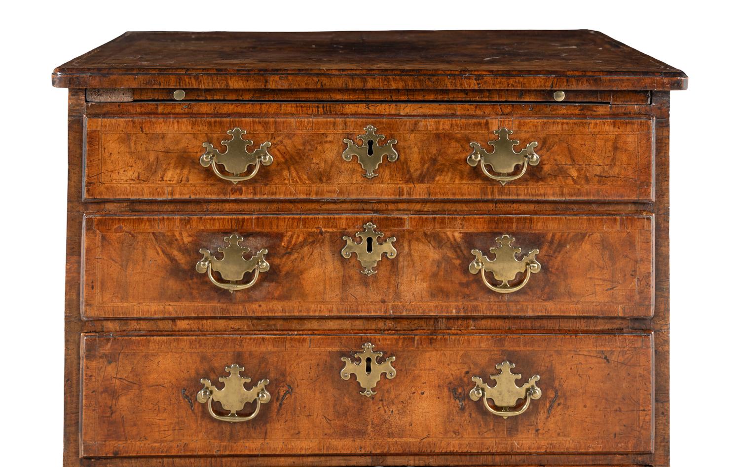 A George II Walnut Chest of Drawers