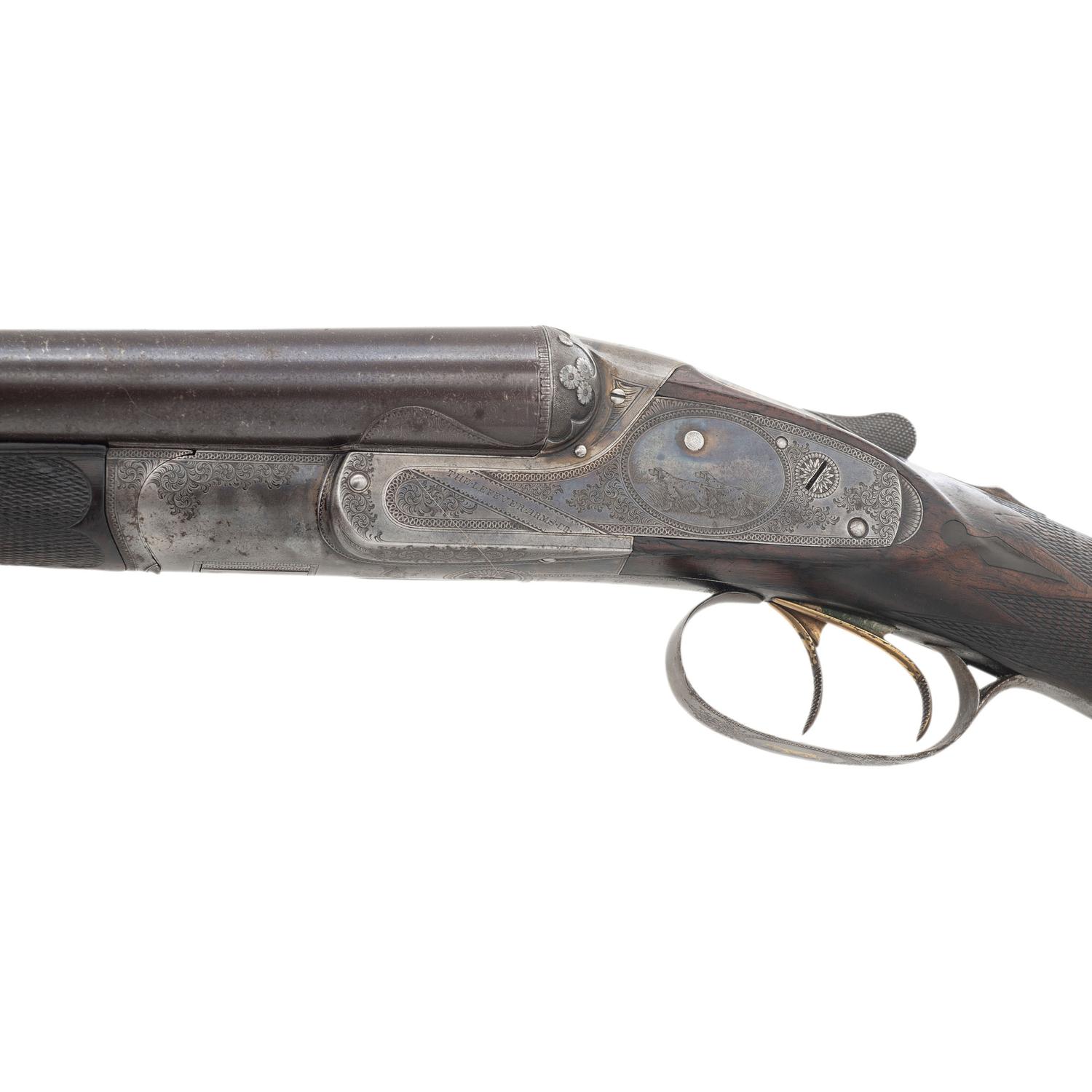 High Quality Grade Lefever Arms Co. SxS Hammerless with Damascus Barrels