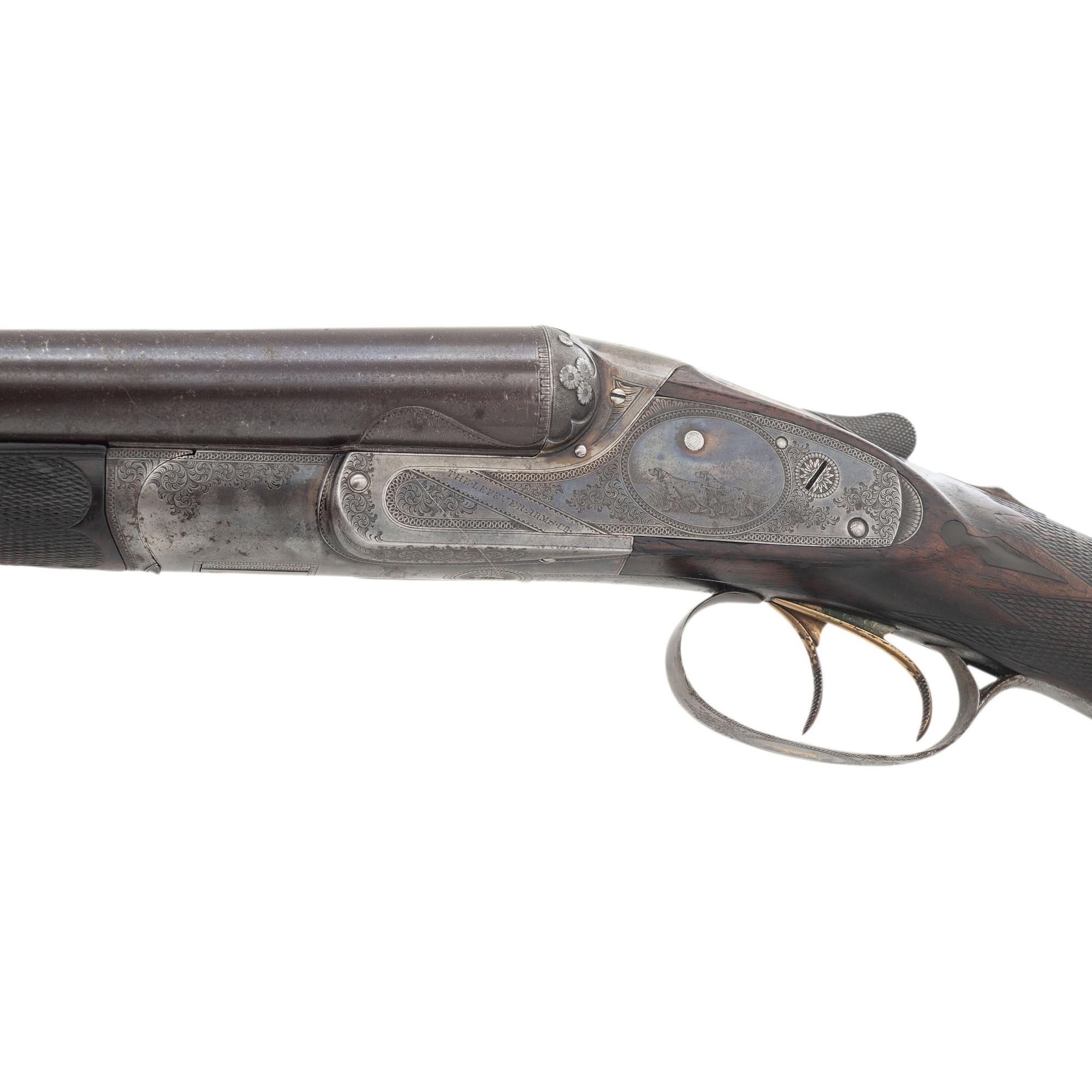 High Quality Grade Lefever Arms Co. SxS Hammerless with Damascus Barrels