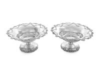 A Pair of American Silver Compotes