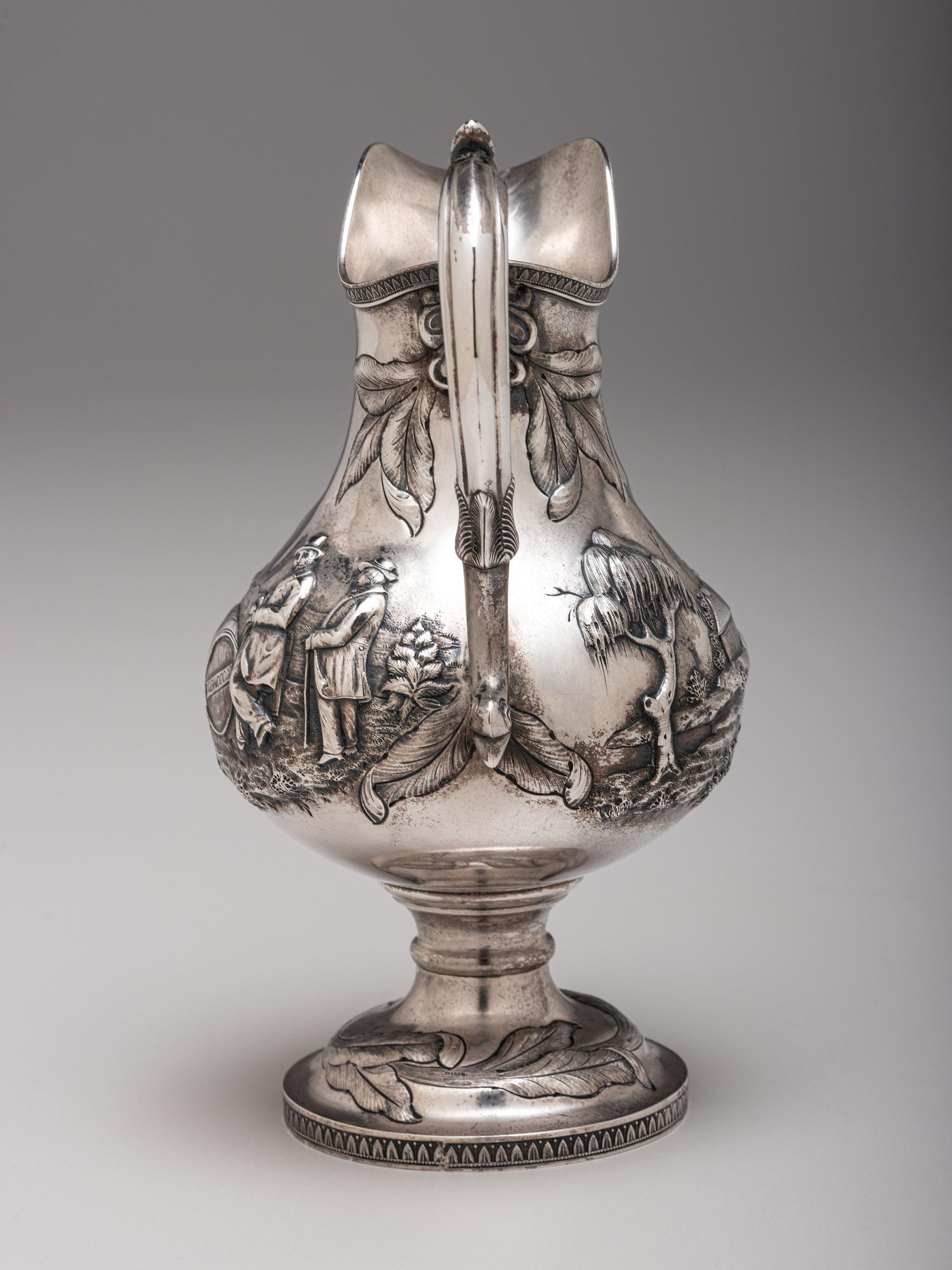 A Kentucky State Agricultural Society Coin Silver Presentation Pitcher