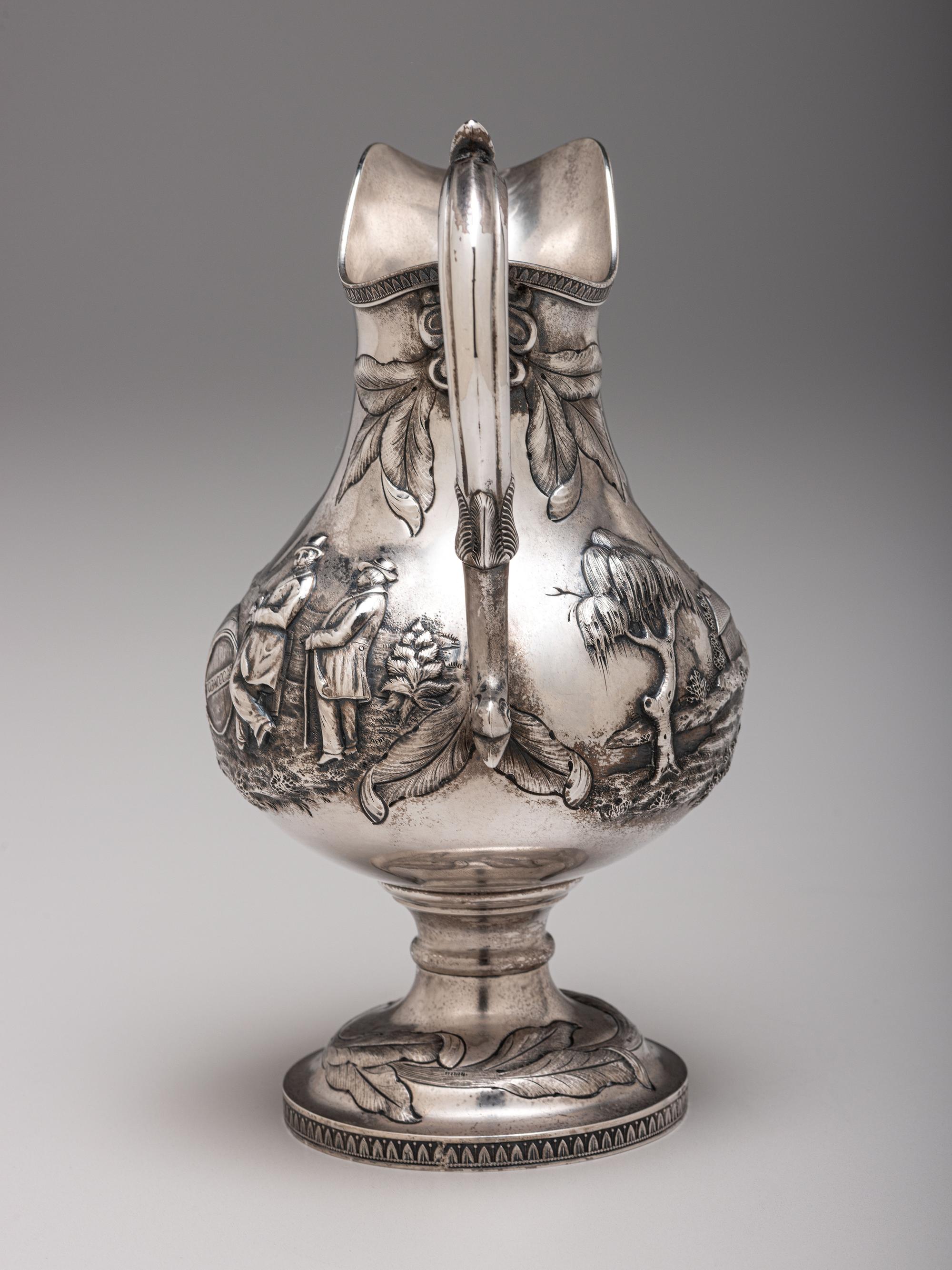 A Kentucky State Agricultural Society Coin Silver Presentation Pitcher