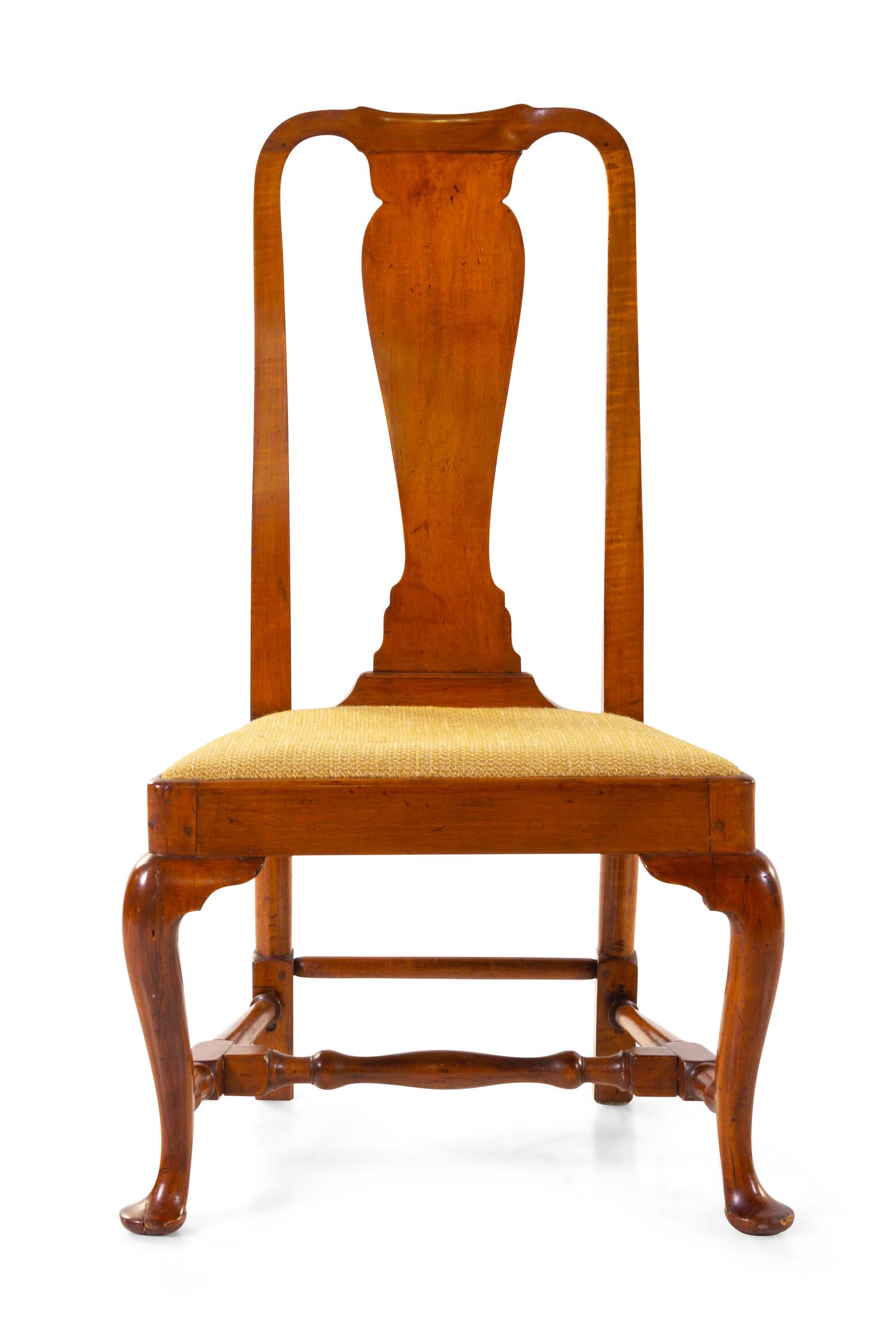 A Queen Anne Maple Side Chair