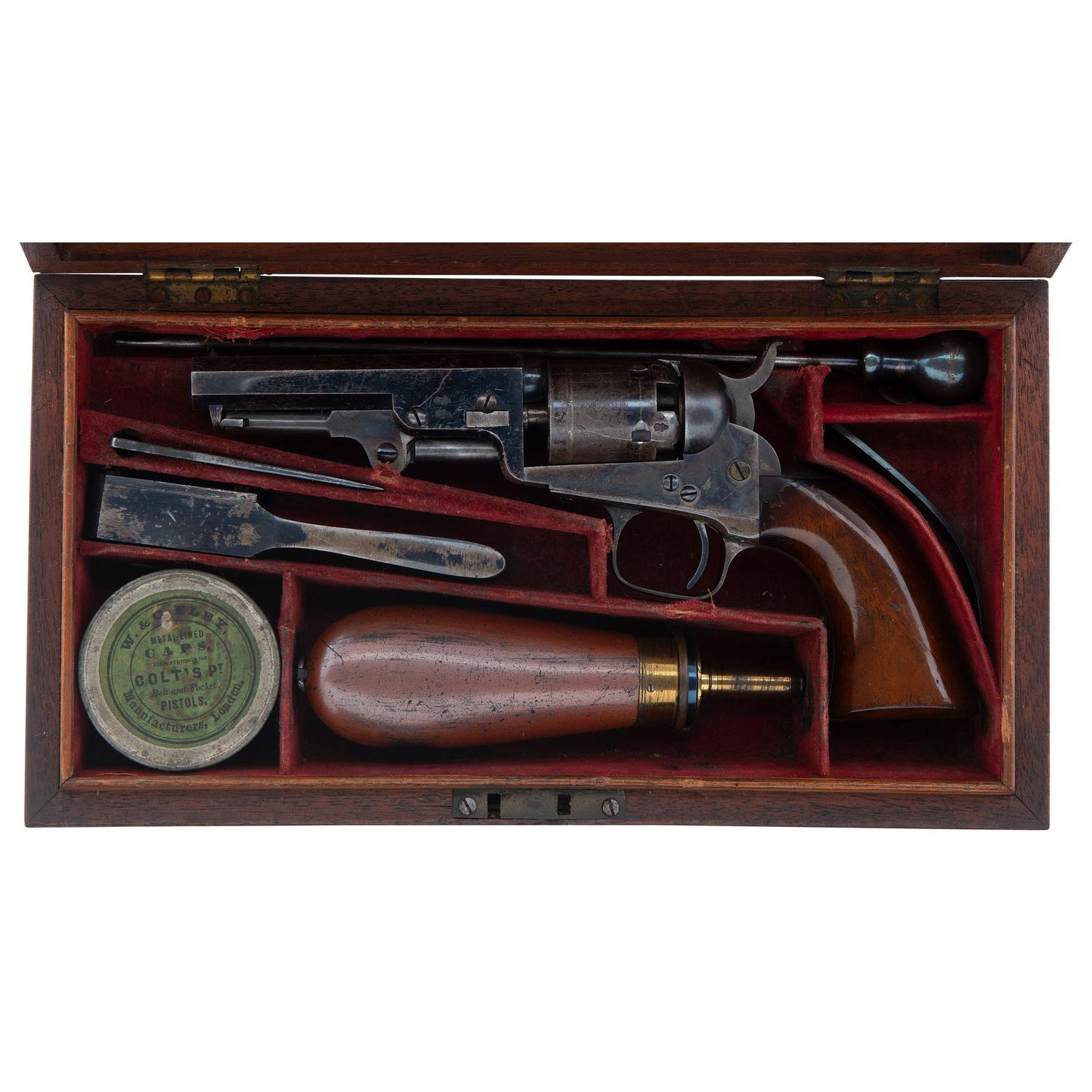 Cased London Colt Model 1849 Pocket Revolver