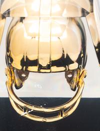 A 1985 Gold Helmet National Awards NFL Coach of the Year Award Trophy Presented to Mike Ditka Formerly Displayed at Mike Ditka's Restaurant