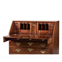 A Chippendale Plum-Pudding Mahogany Slant Front Desk