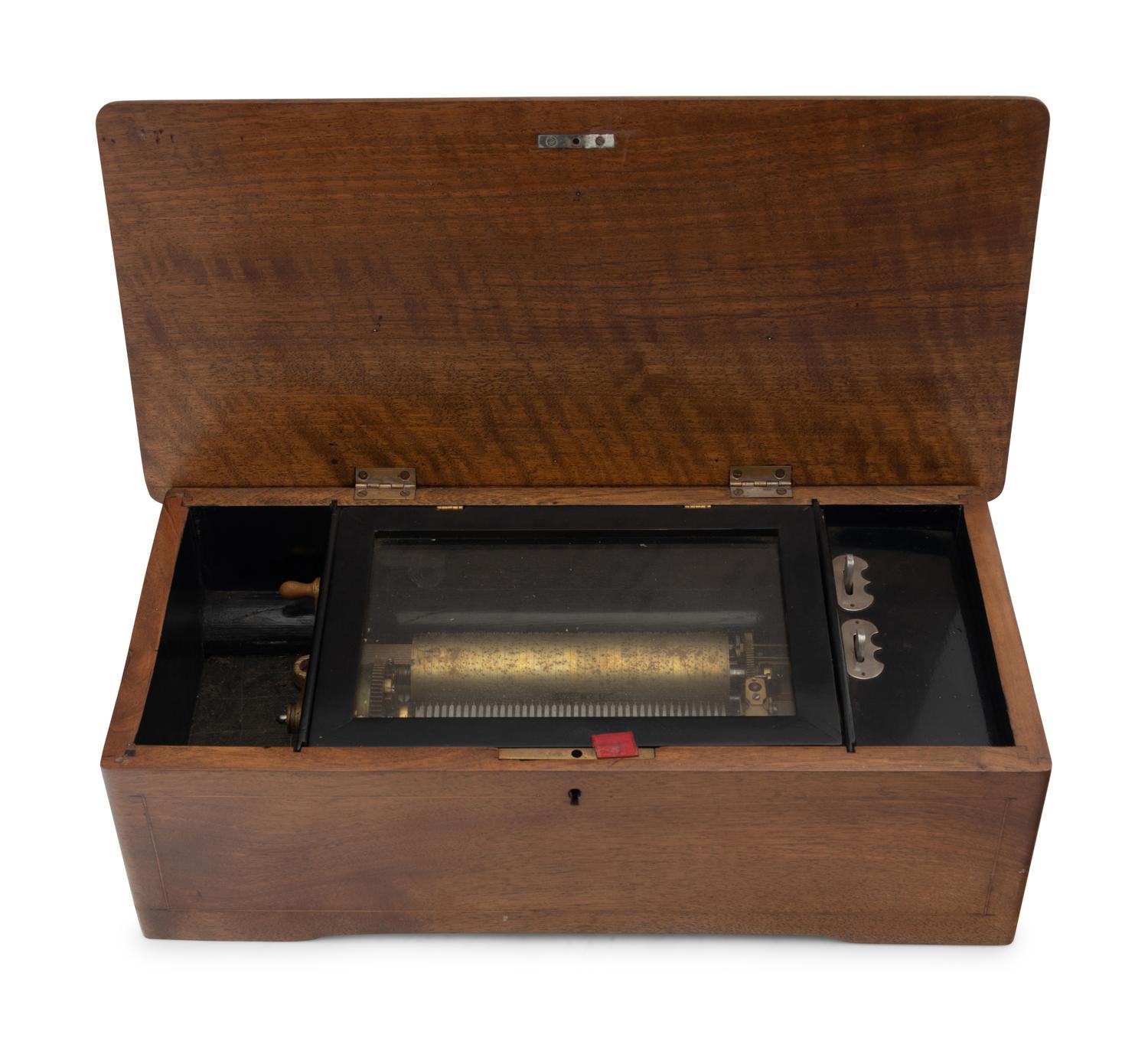 A Swiss Cylinder Eight-Air Music Box