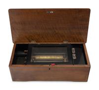 A Swiss Cylinder Eight-Air Music Box