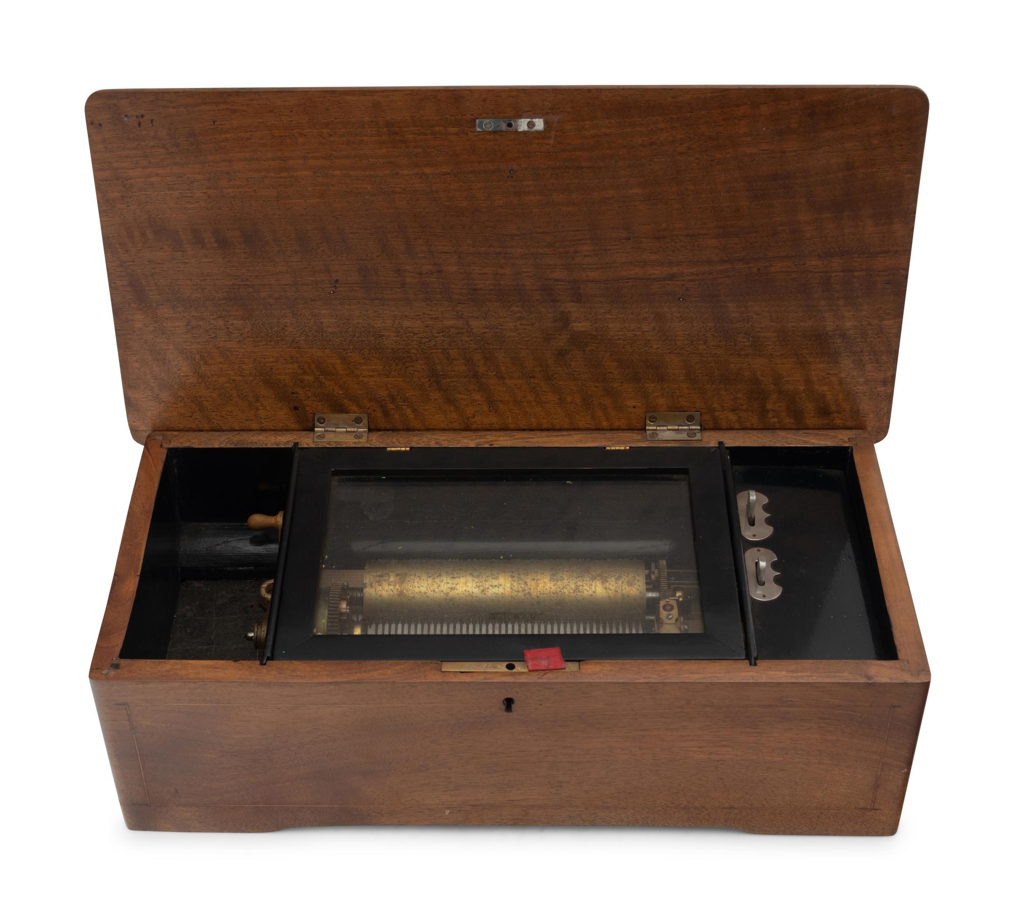 A Swiss Cylinder Eight-Air Music Box