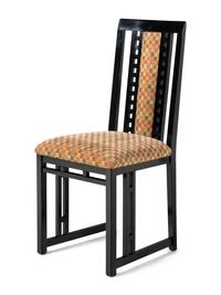 Set of Six Ebonized Side Chairs A. Sibau, Italy