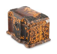 A George III Tortoise Shell Tea Caddy
