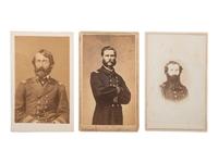 [CIVIL WAR]. A group of 3 CDVs of Brown Water Navy officers, incl. Captain Lewis W. Pennington, Captain Francis A. Roe, and Hugh Nott.