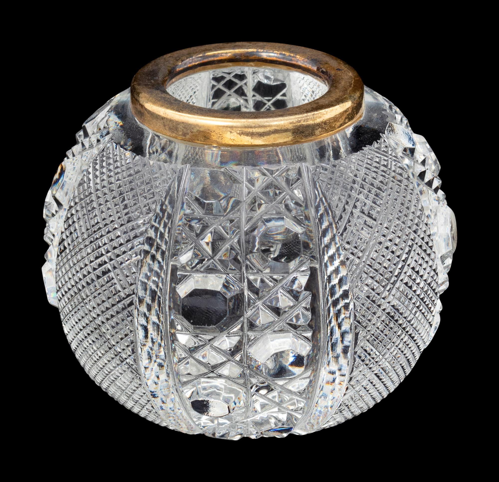 A Cut Glass Match Strike