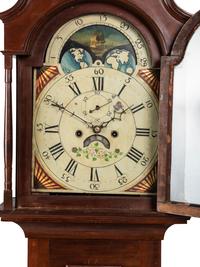 A Federal Carved Cherrywood Tall Case Clock