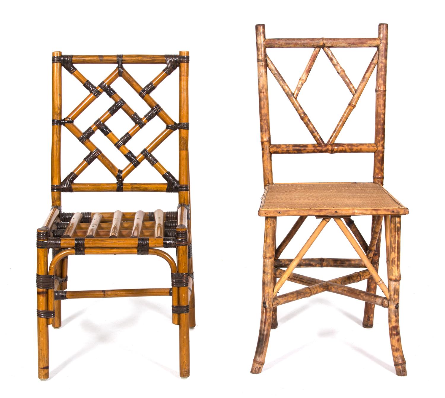 A Rattan Desk Height of desk 31 x width 48 x depth 24 inches. — 20TH CENTURY