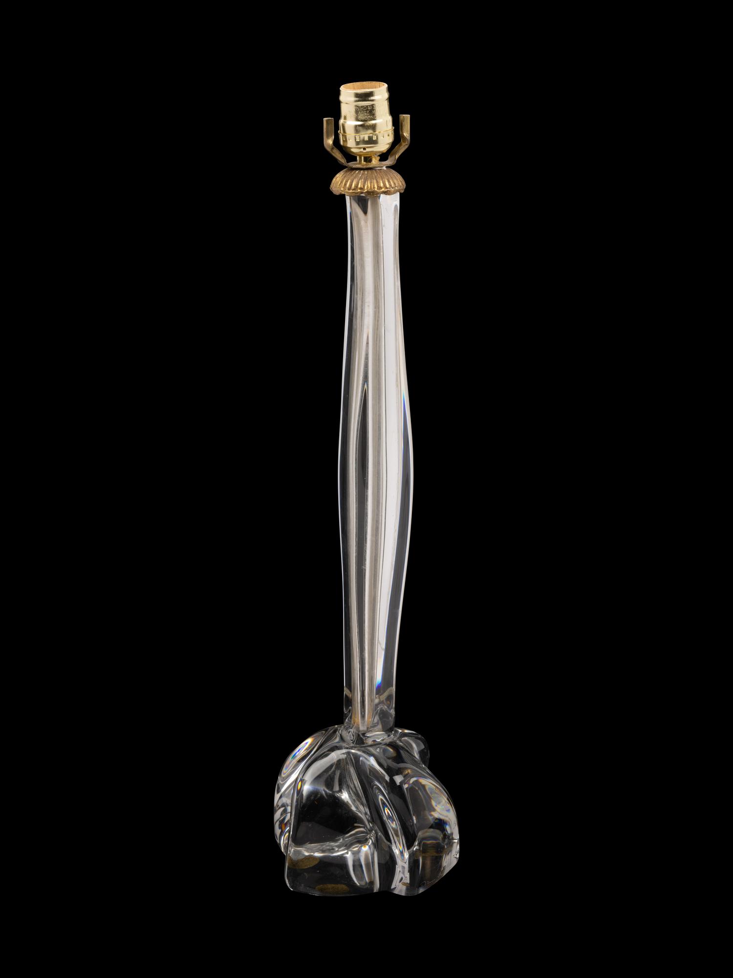 A Daum Glass Table Lamp