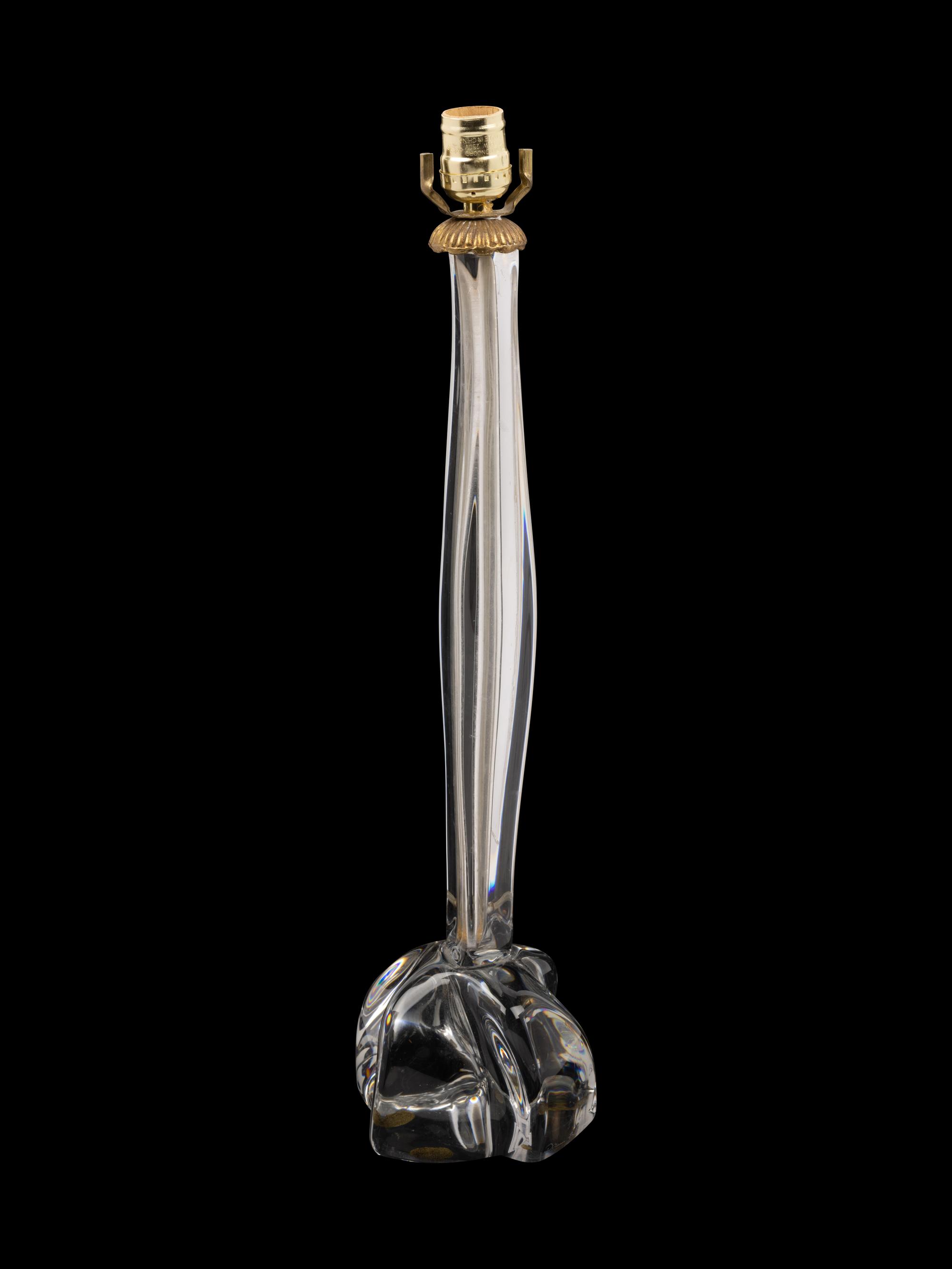 A Daum Glass Table Lamp
