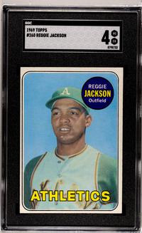 A 1969 Topps Reggie Jackson Rookie Baseball Card No. 260 (SGC 4 VG-EX)