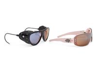 Two Pairs of Sunglasses: One Moncler, One Kieselstein-Cord