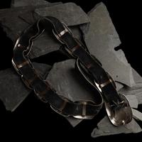 Southwestern Silver and Channel Inlay Turquoise Concha Belt