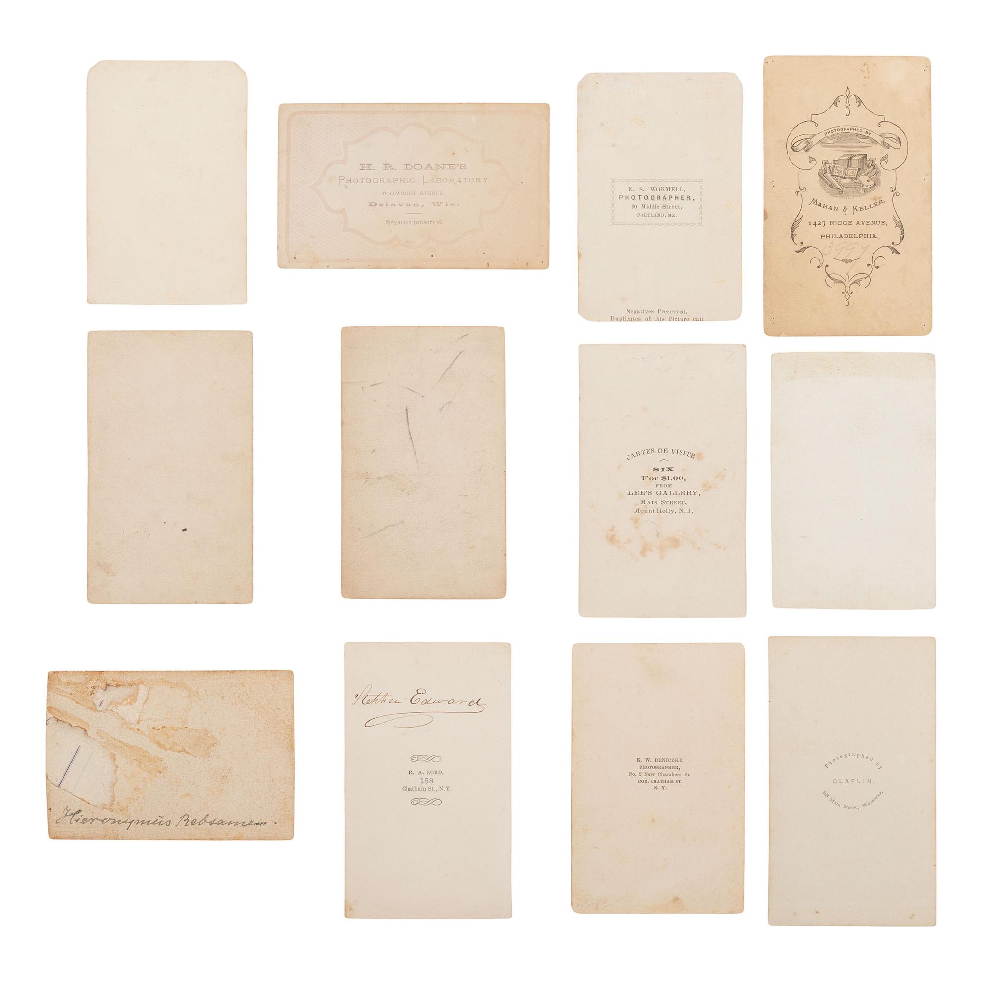 [Civil War] Group of 12 Carte de Visites of Children in Civil War Uniforms
