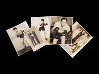 A Group of 22 Original Boxing Photographs Including Joe Louis and Jack Dempsey,