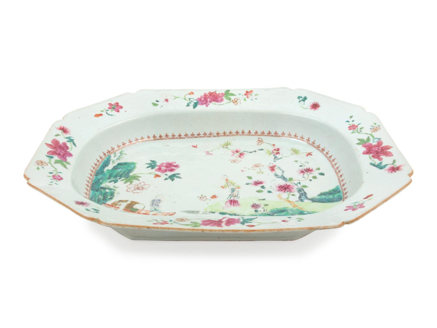 A Chinese Export Famille Rose Platter