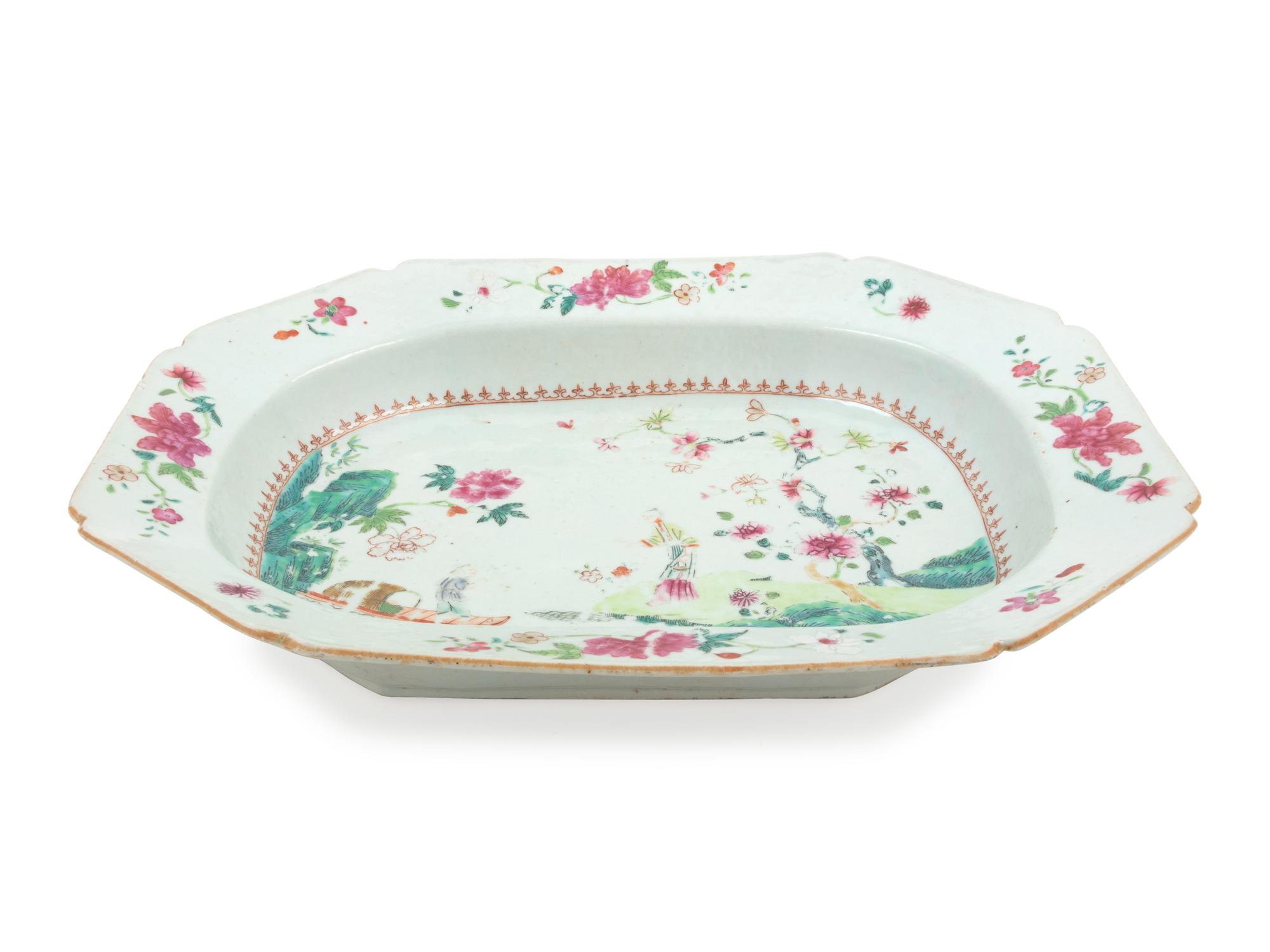 A Chinese Export Famille Rose Platter