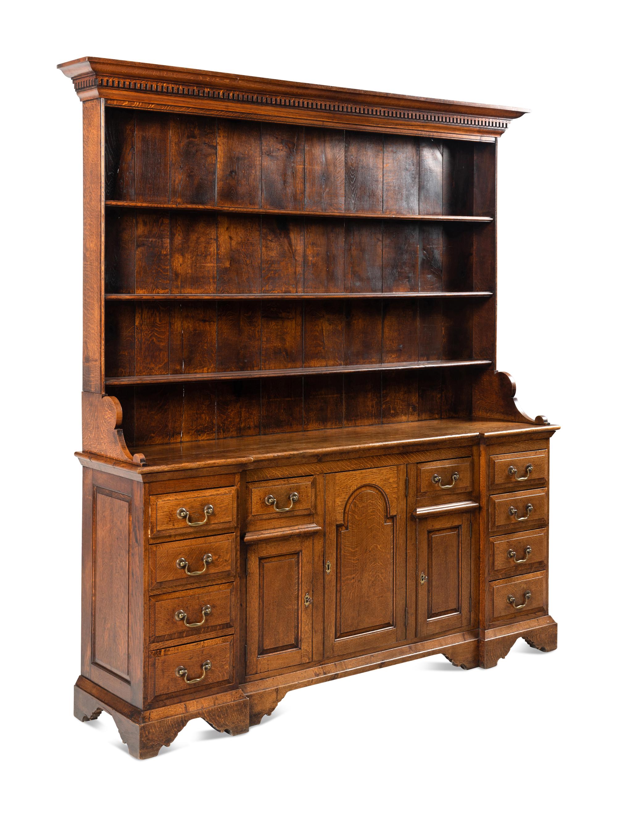 A George III Style Oak Welsh Cupboard