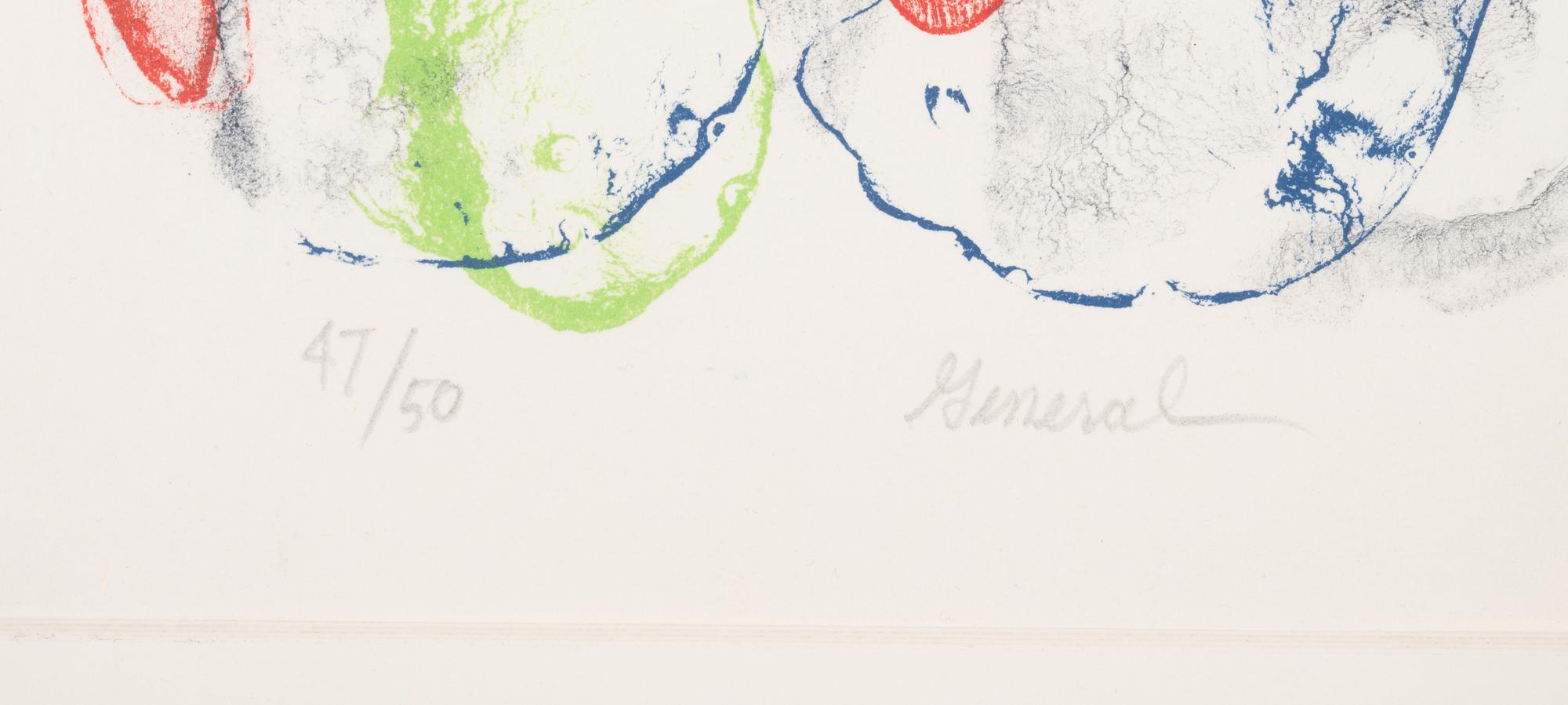 A Group of Four Abstract Works on Paper by 20th Century American Artists