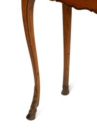 A Louis XV Style Provincial Side Table and a French Provincial Style Side Table