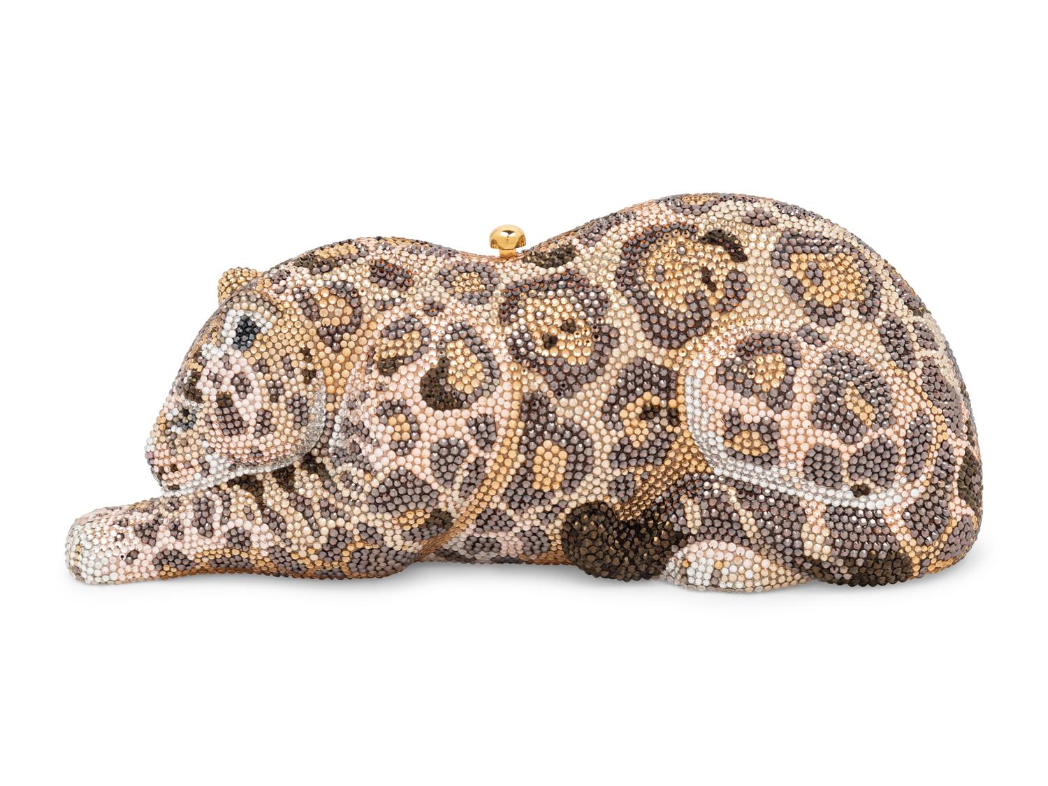 Judith Leiber Limited Edition Leopard Minaudière