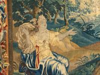A Brussels Mythological Tapestry Depicting Hermes Holding the Caduceus