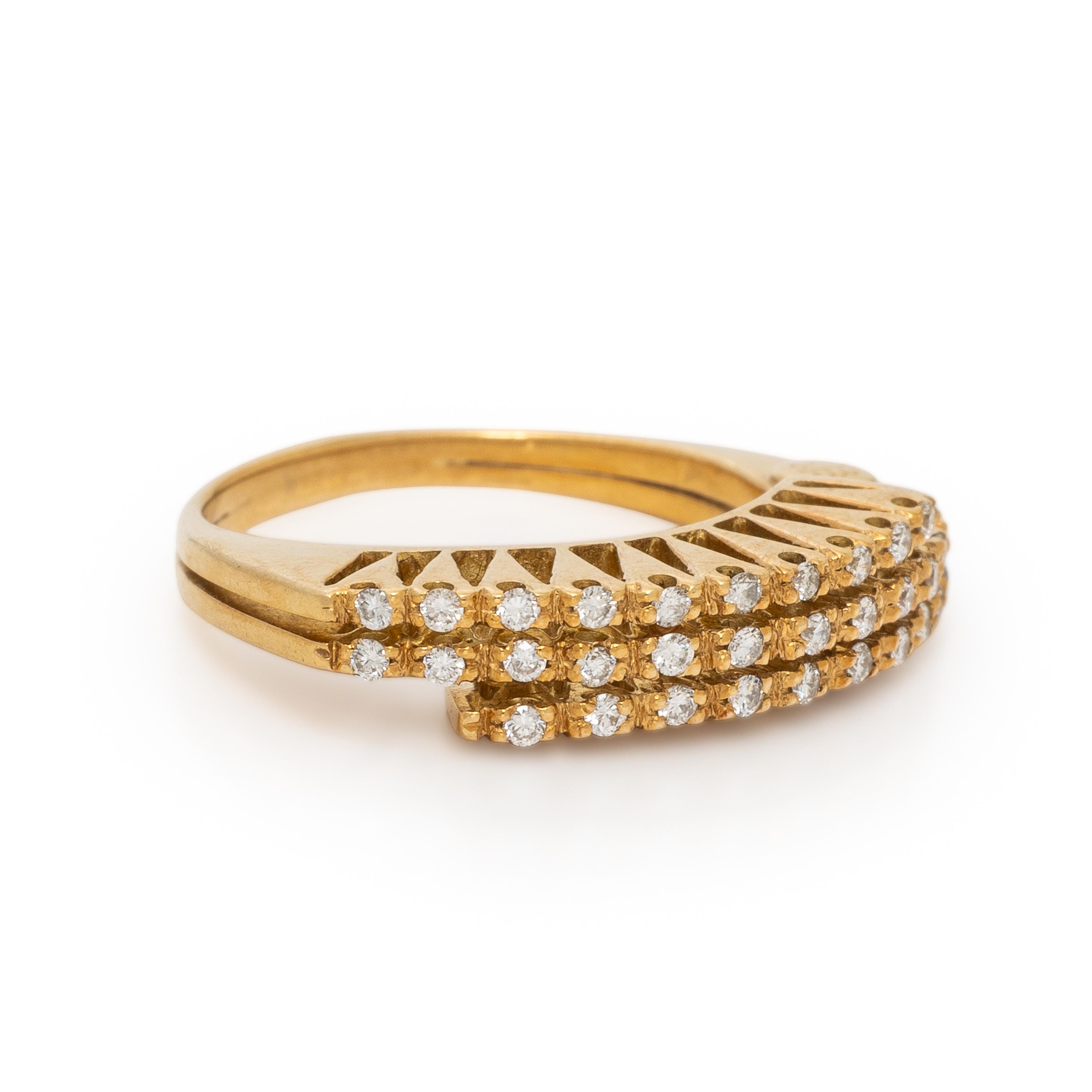 Ponte Vecchio Gioielli, Diamond and Yellow Gold Ring