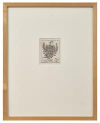 An Engraved Bookplate Of Henry Packer Dering (1763-1822) Of Sag Harbor, New York